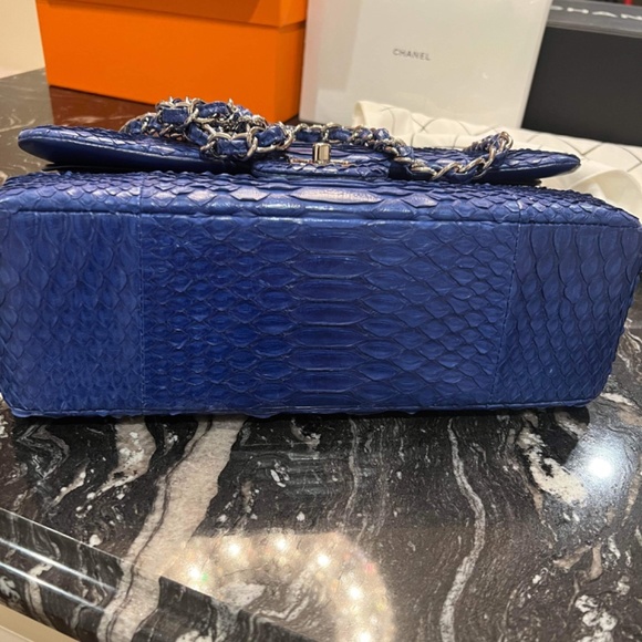 Chanel Jumbo classic Python - Picture 5 of 6
